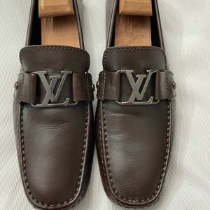 Louis Vuitton mens brown shoes